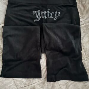 Juicy Couture classic velour pants with rhinestones in back! GUC!